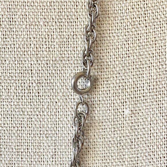 😃 $4 ADD-ON 😃 24" unisex silver rope chain necklace EUC - Picture 4 of 5